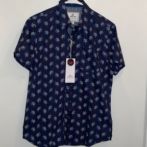 MBX MENS BLUE SS CASUAL SUMMER SHIRT Sz S